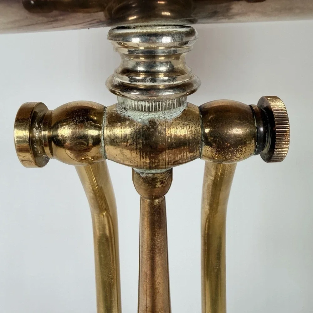 VTG Underwriters Laboratories Brass /Metal Bankers Desk Adjustable Lamp Art Deco